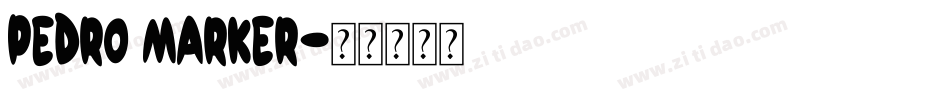 Pedro Marker字体转换